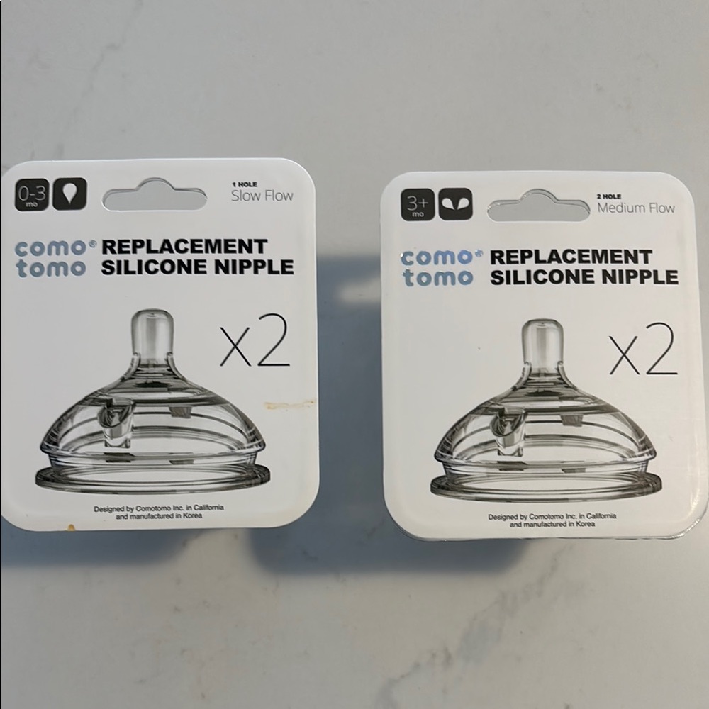 Comotomo Replacement Silicone Nipple Set